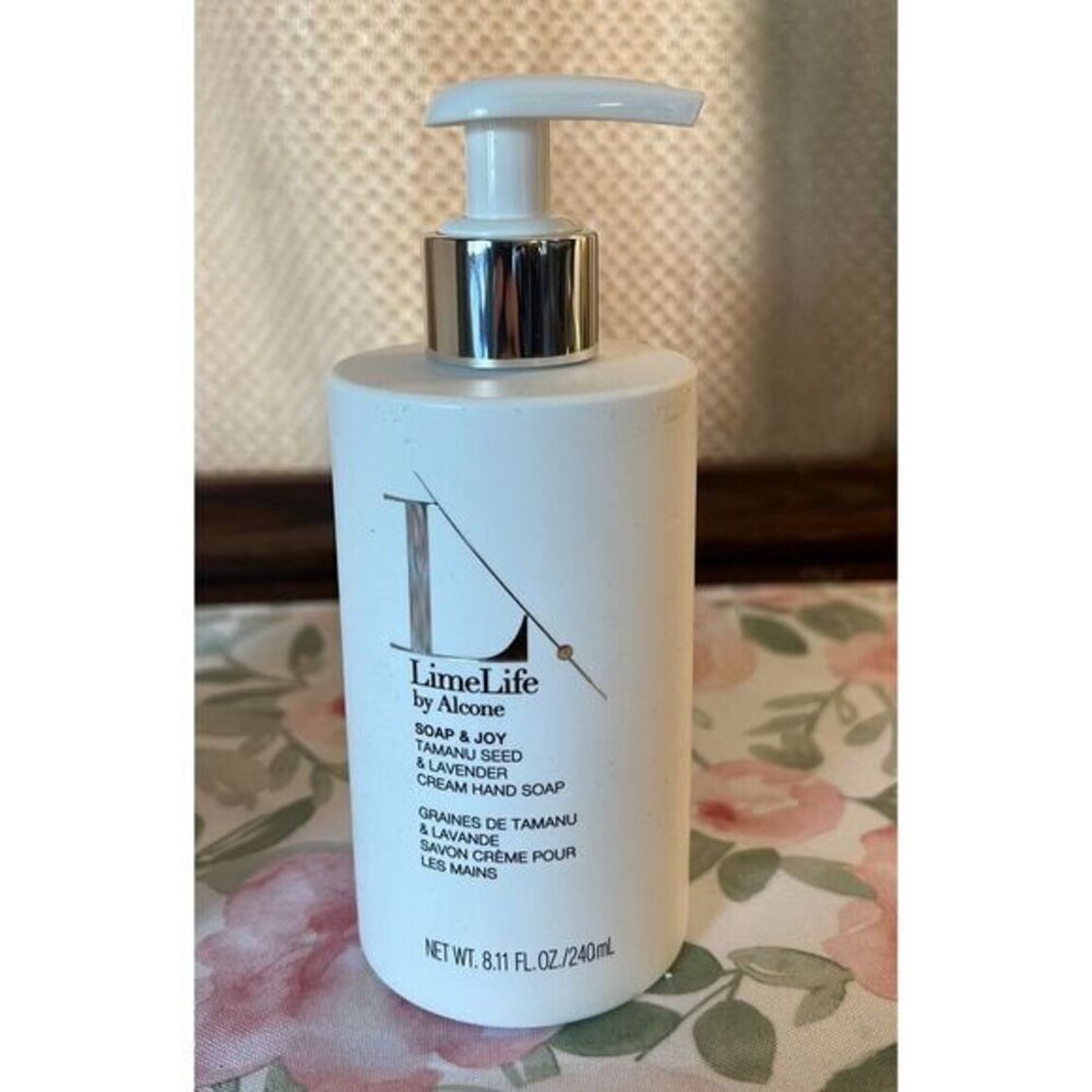 LimeLife by Alcone SOAP & JOY TAMANU SEED & LAVENDER, Cream Hand Soap, NIB Vegan - Picture 2 of 4